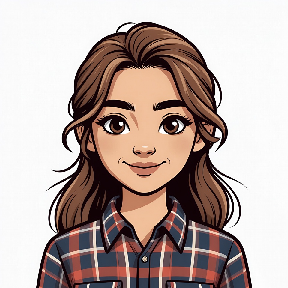 Smiling woman with brown hair Smiling woman with brown hair