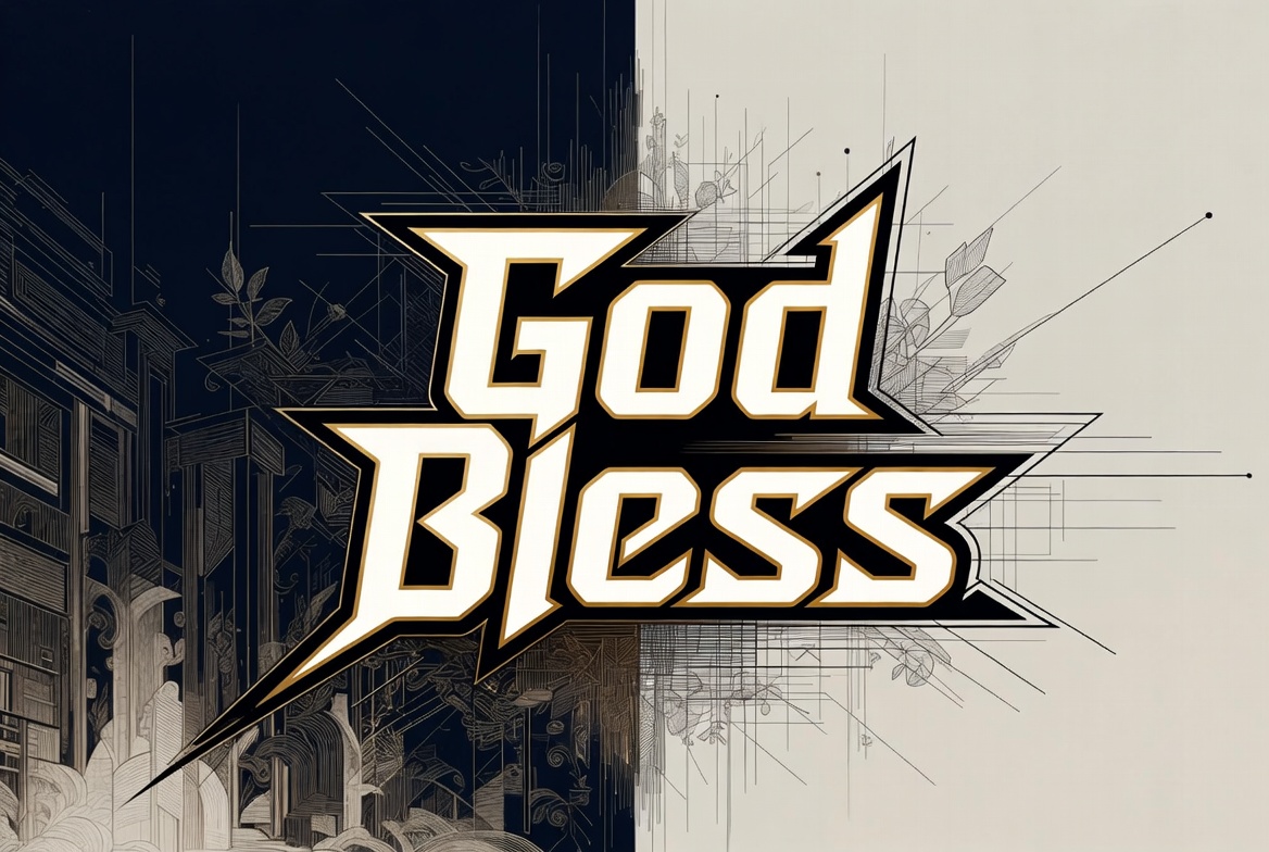 God Blesses Bold Graphic God Blesses Bold Graphic
