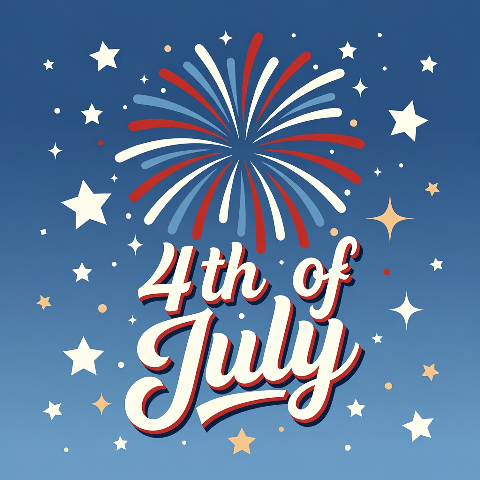 4th of July Fireworks Illustration 4th of July Fireworks Illustration