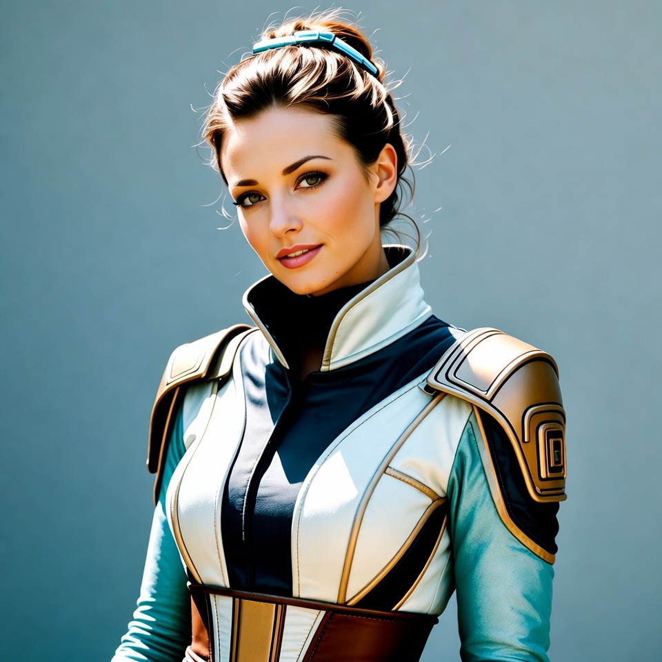 Woman in futuristic armor Woman in futuristic armor