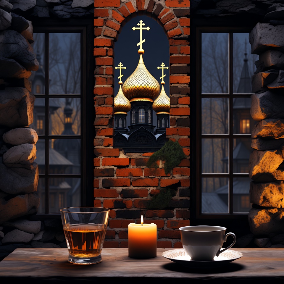 Whiskey Tea Candle Orthodox Church Window Whiskey Tea Candle Orthodox Church Window