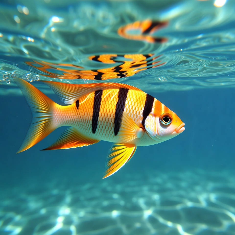 Clownfish swimming underwater Clownfish swimming underwater