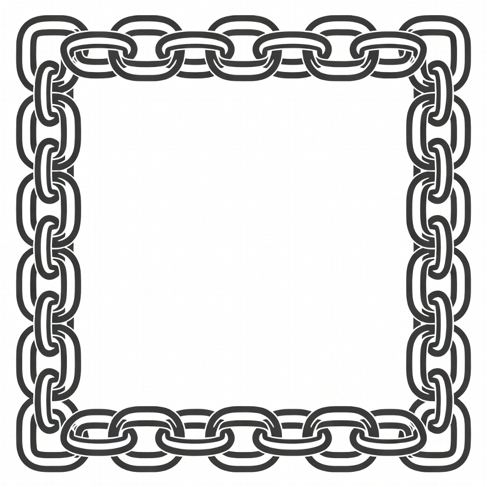 Chain Link Border Frame Chain Link Border Frame