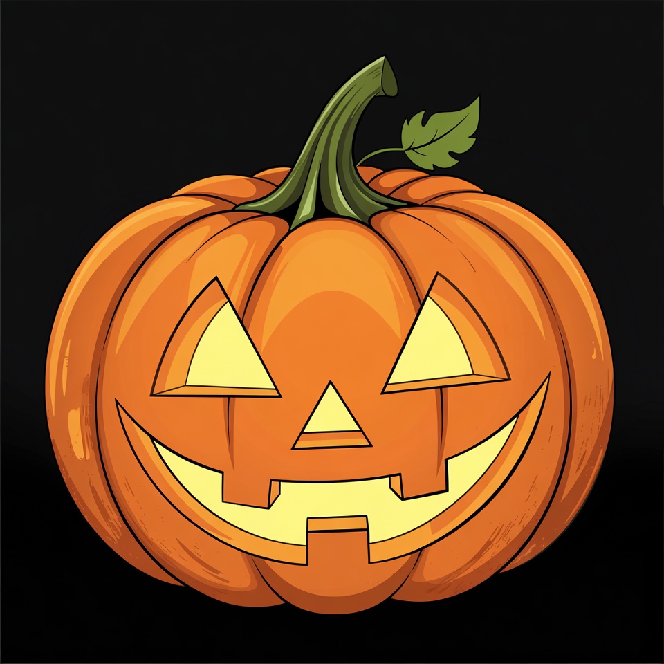 Jack-o'-lantern pumpkin illustration Jack-o'-lantern pumpkin illustration
