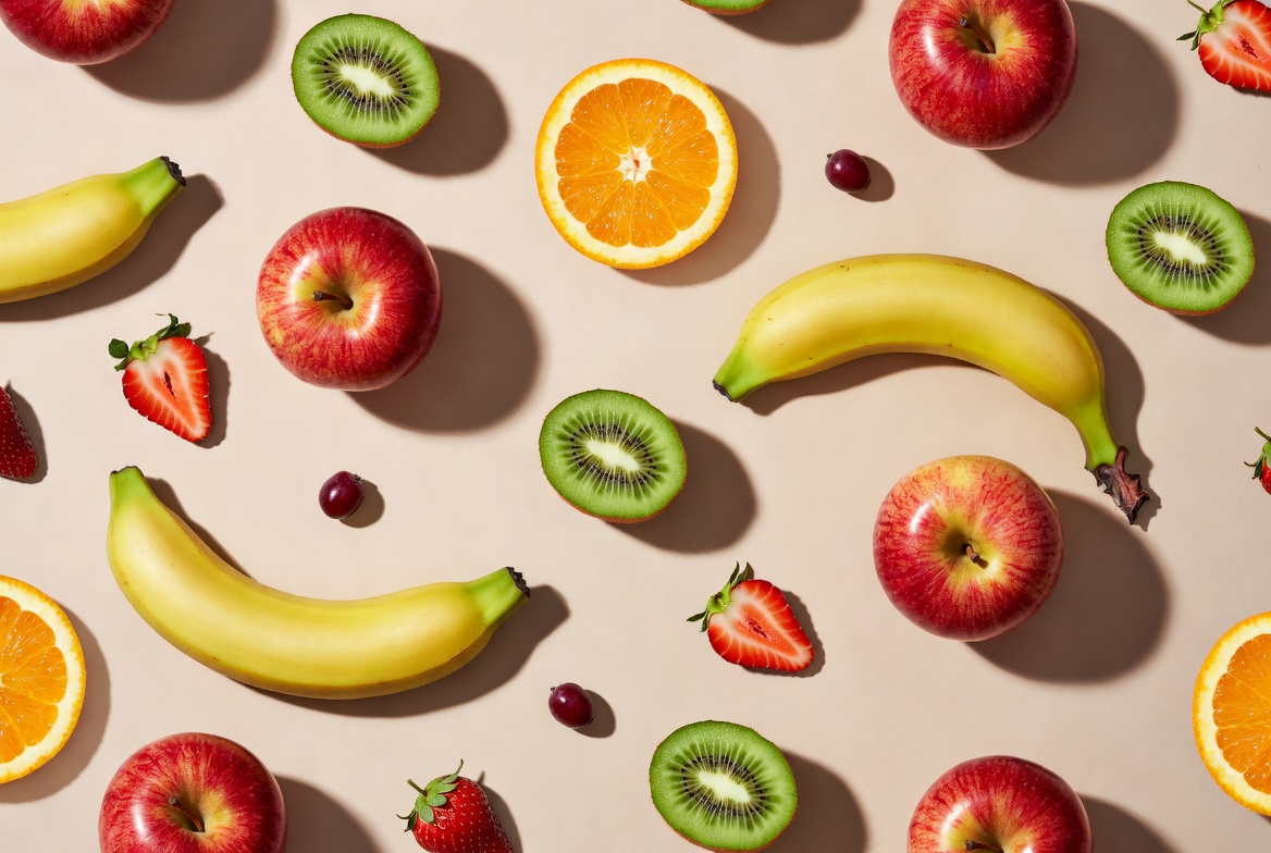 Fresh Fruits Flat Lay Fresh Fruits Flat Lay