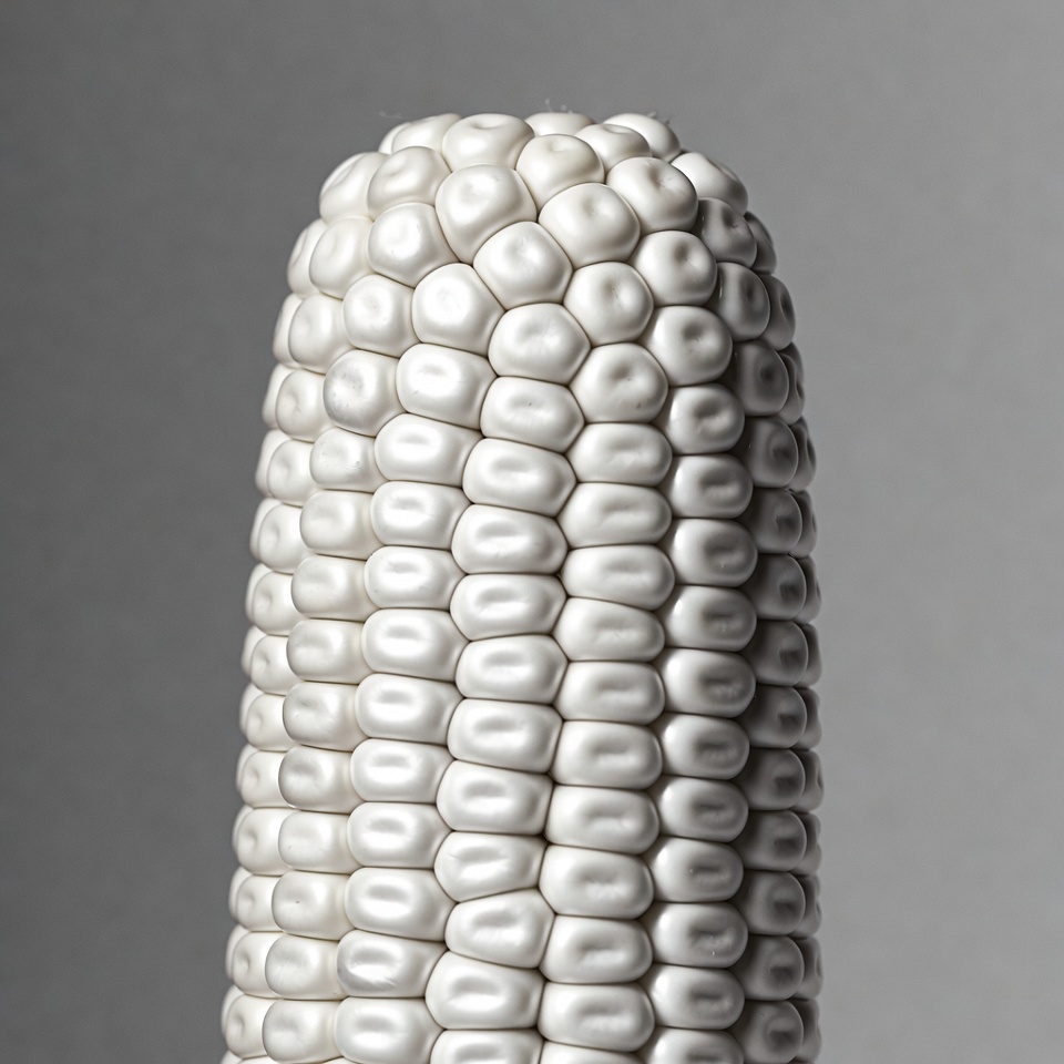 White corn cob White corn cob