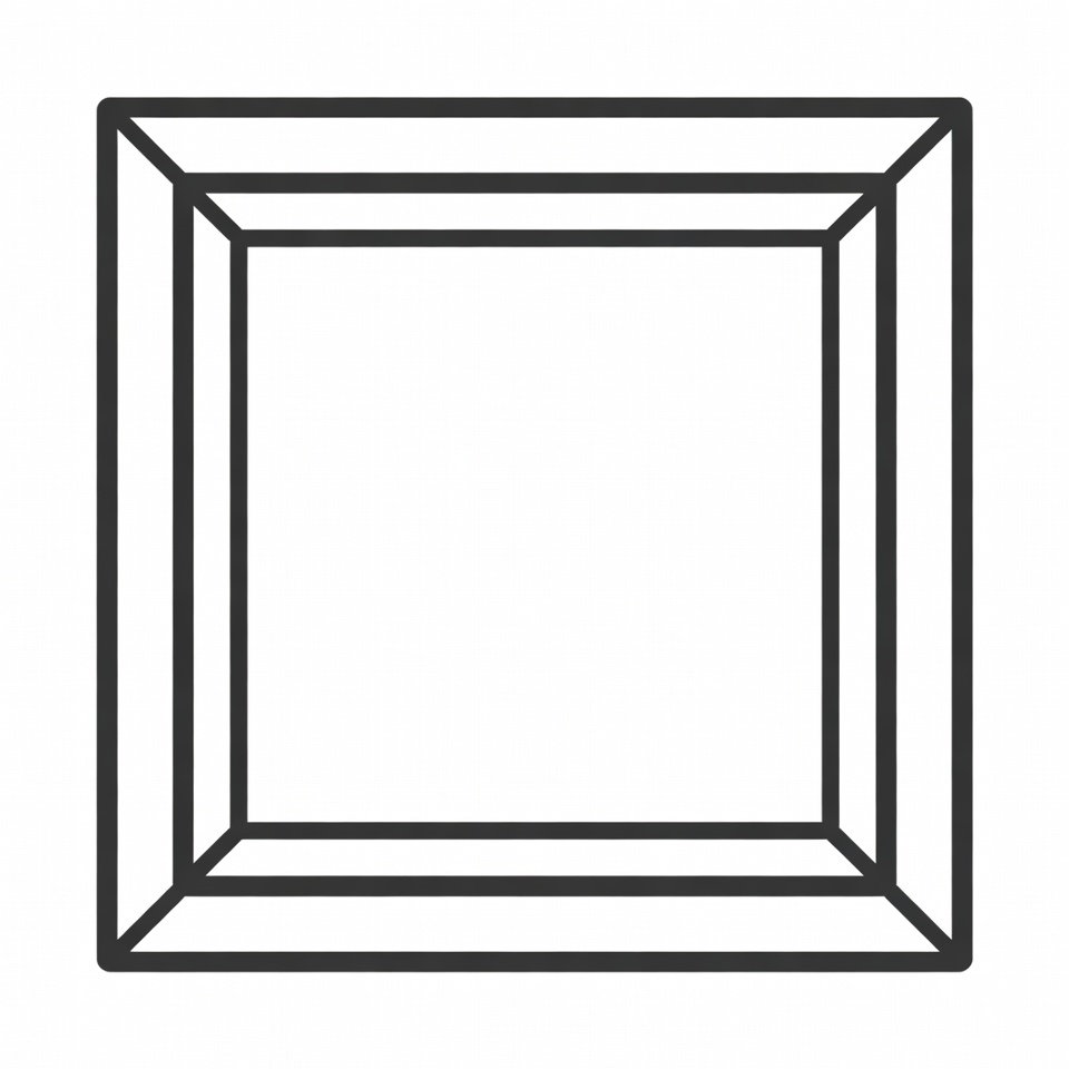 Black Outline Square Frame Black Outline Square Frame