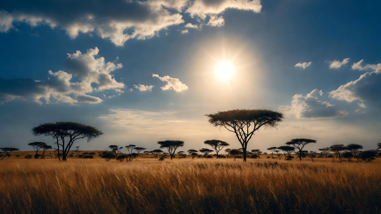 Acacia Trees in African Savanna Acacia Trees in African Savanna