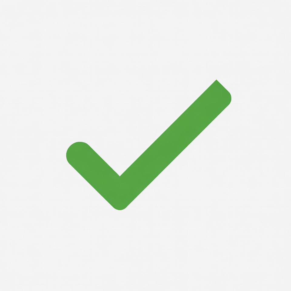 Green check mark icon Green check mark icon