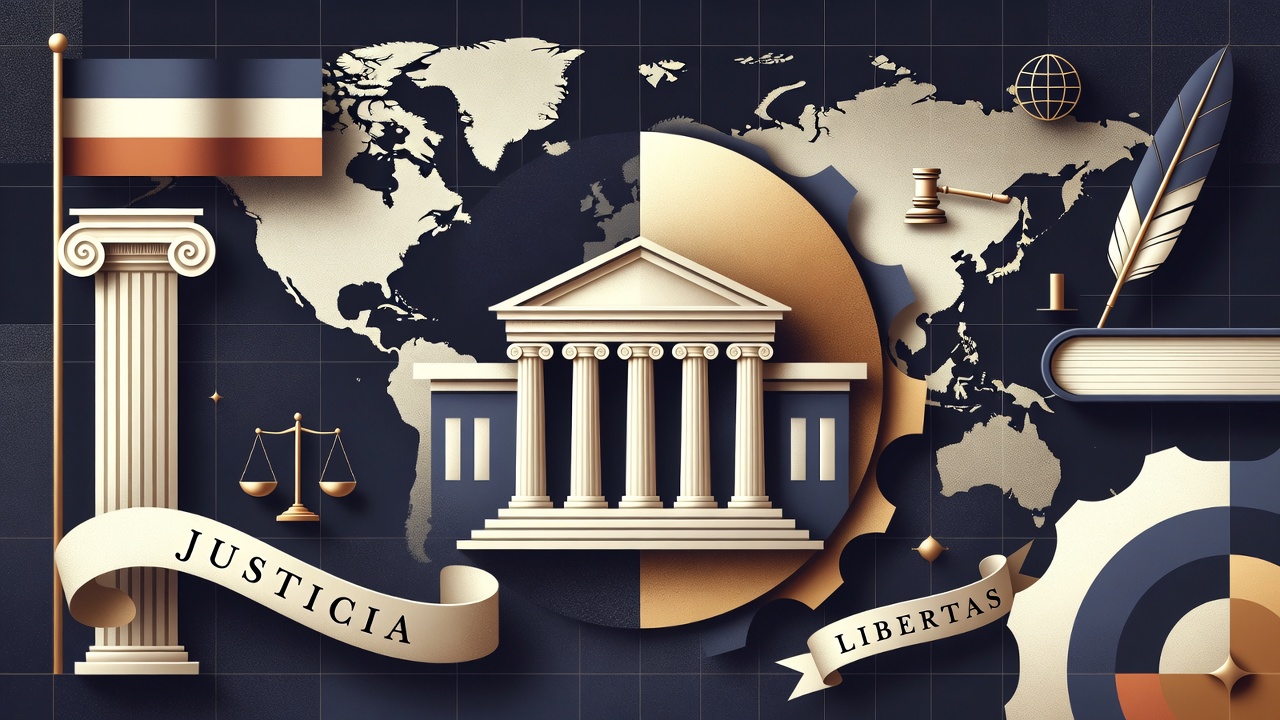 Justicia Libertass Scales Temple World Map Justicia Libertass Scales Temple World Map