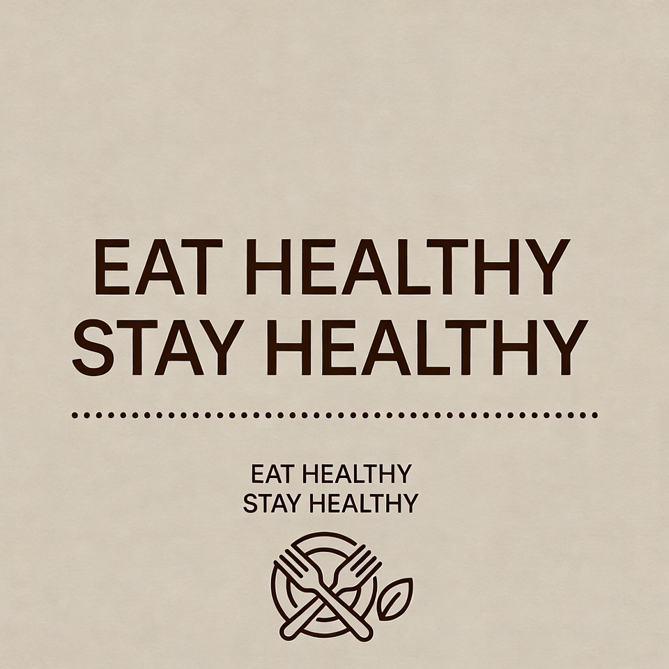 Eat Healthy Stay Healthy Graphic Eat Healthy Stay Healthy Graphic