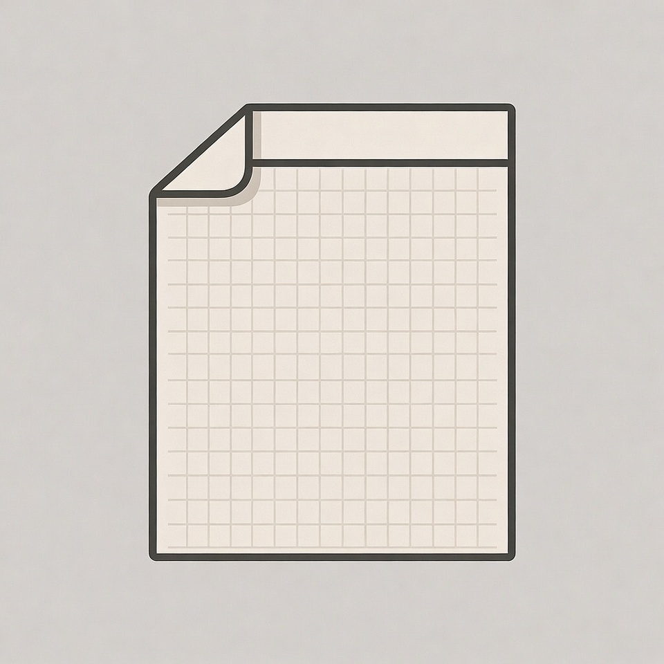 Graph paper sheet illustration Graph paper sheet illustration