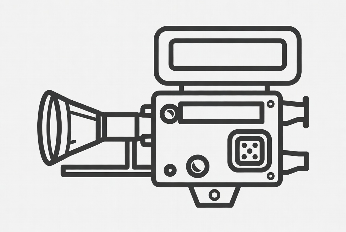 Line drawing video camera Line drawing video camera