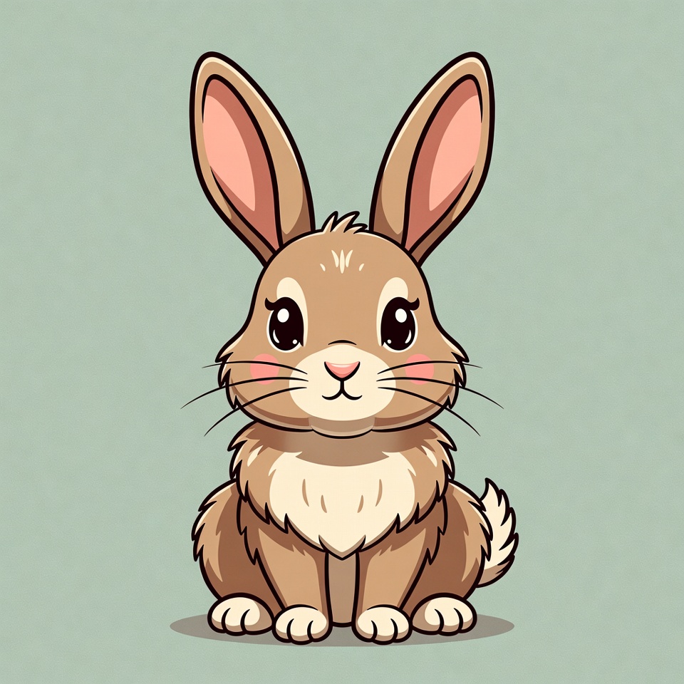 Cute cartoon bunny illustration Cute cartoon bunny illustration