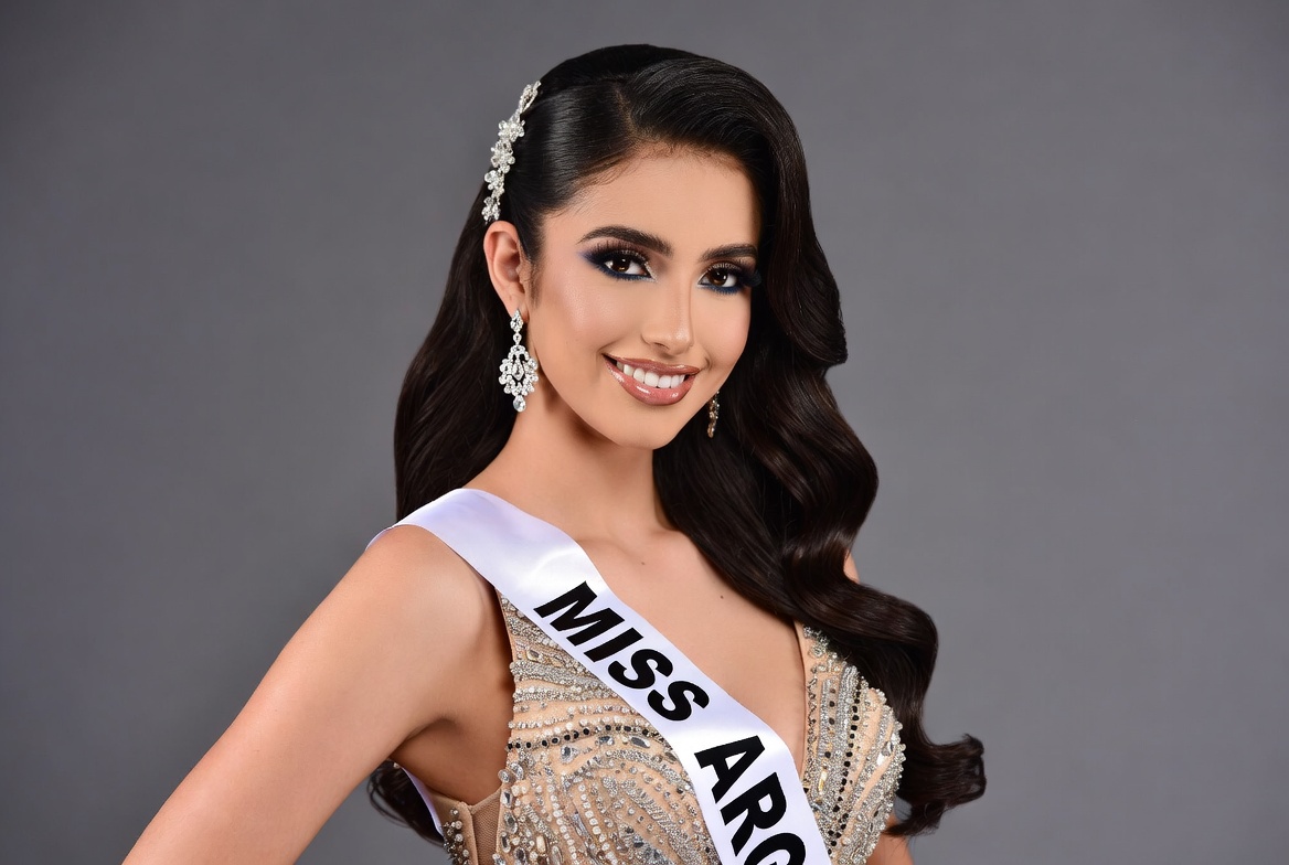 Miss Arco beauty queen with sash Miss Arco beauty queen with sash