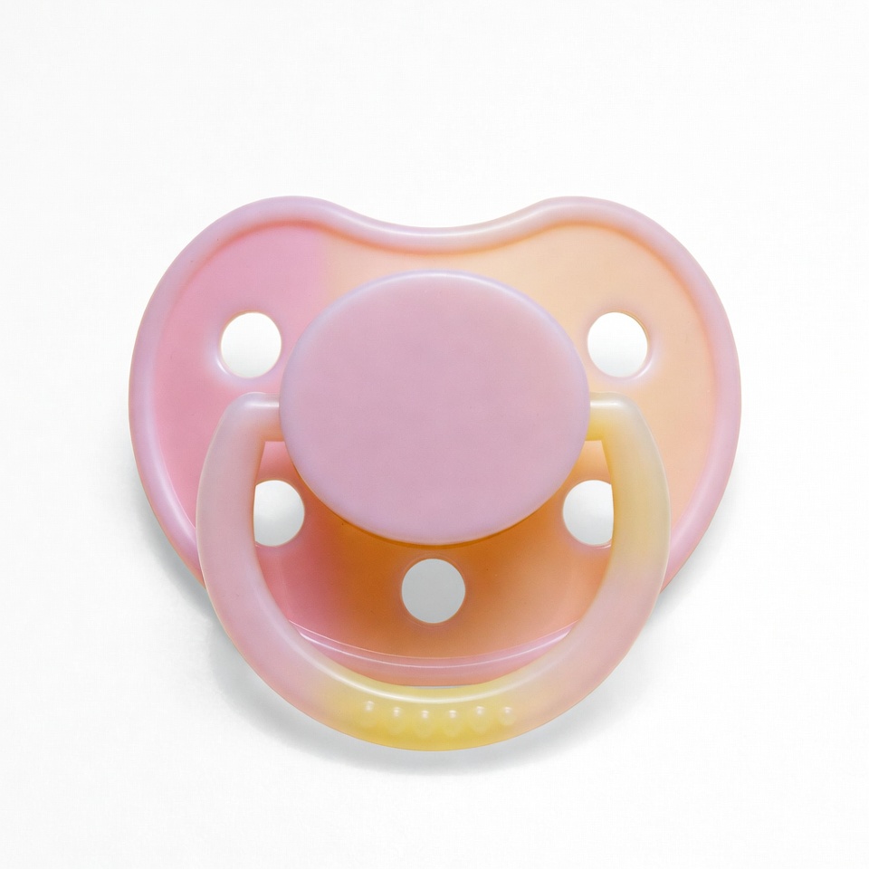 Pink gradient baby pacifier Pink gradient baby pacifier