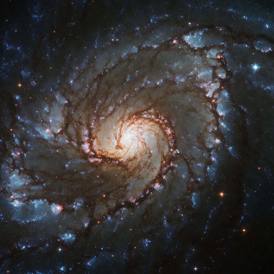 Spiral Galaxy in Deep Space Spiral Galaxy in Deep Space