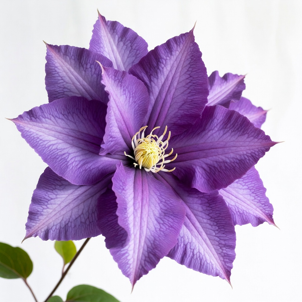 Purple Clematis Flower Bloom Purple Clematis Flower Bloom