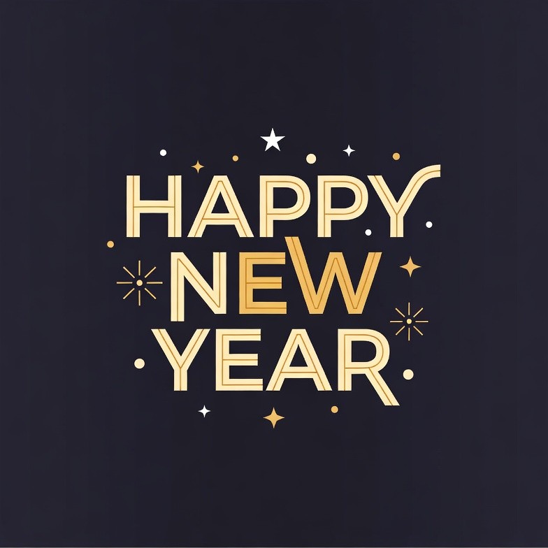 Happy New Year Golden Text Happy New Year Golden Text