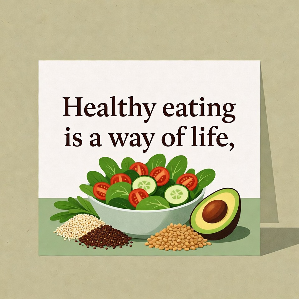Healthy Eating Salad Illustration Healthy Eating Salad Illustration