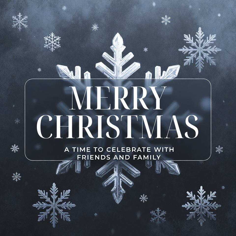 Merry Christmas Snowflakes Background Merry Christmas Snowflakes Background