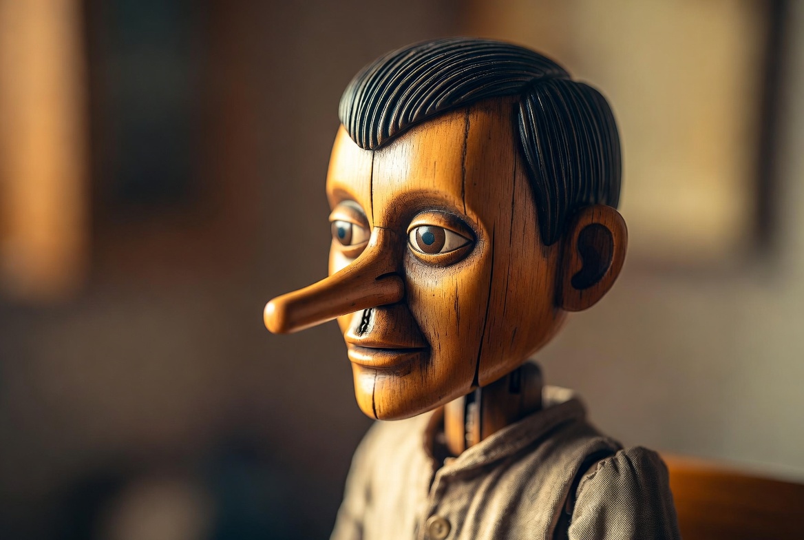 Wooden Pinocchio Puppet Closeup Wooden Pinocchio Puppet Closeup