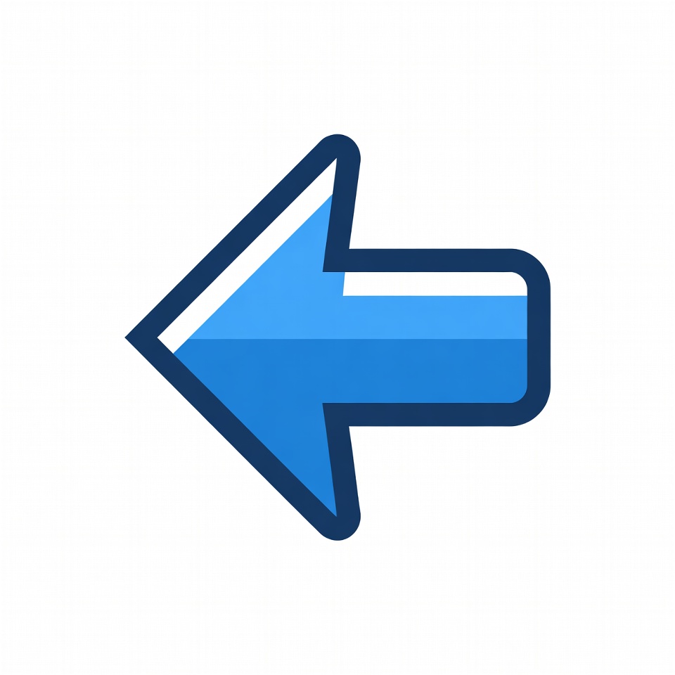 Blue Left Arrow Icon Blue Left Arrow Icon