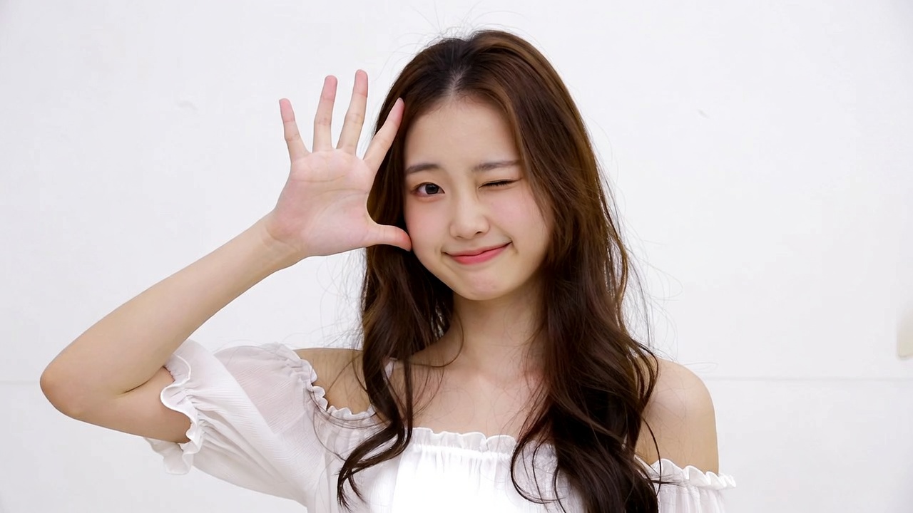 Asian woman making V-sign gesture Asian woman making V-sign gesture