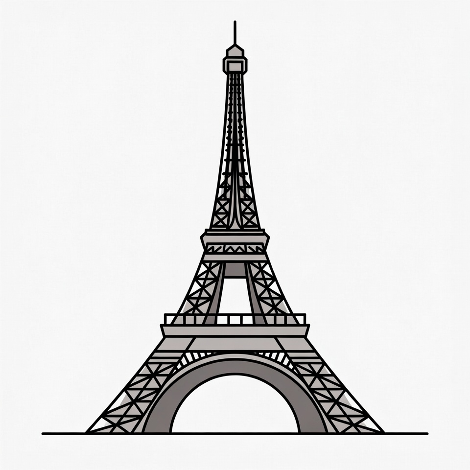 Eiffel Tower illustration Eiffel Tower illustration