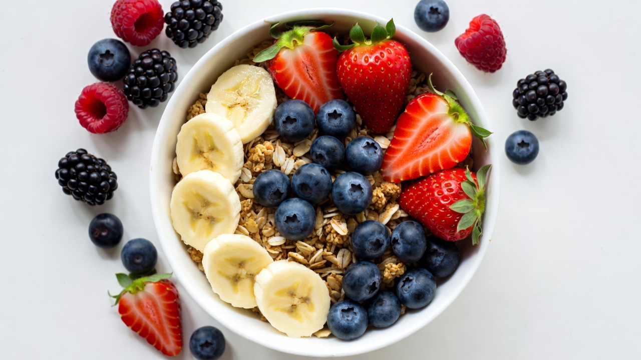 Berry Banana Oatmeal Bowl Berry Banana Oatmeal Bowl