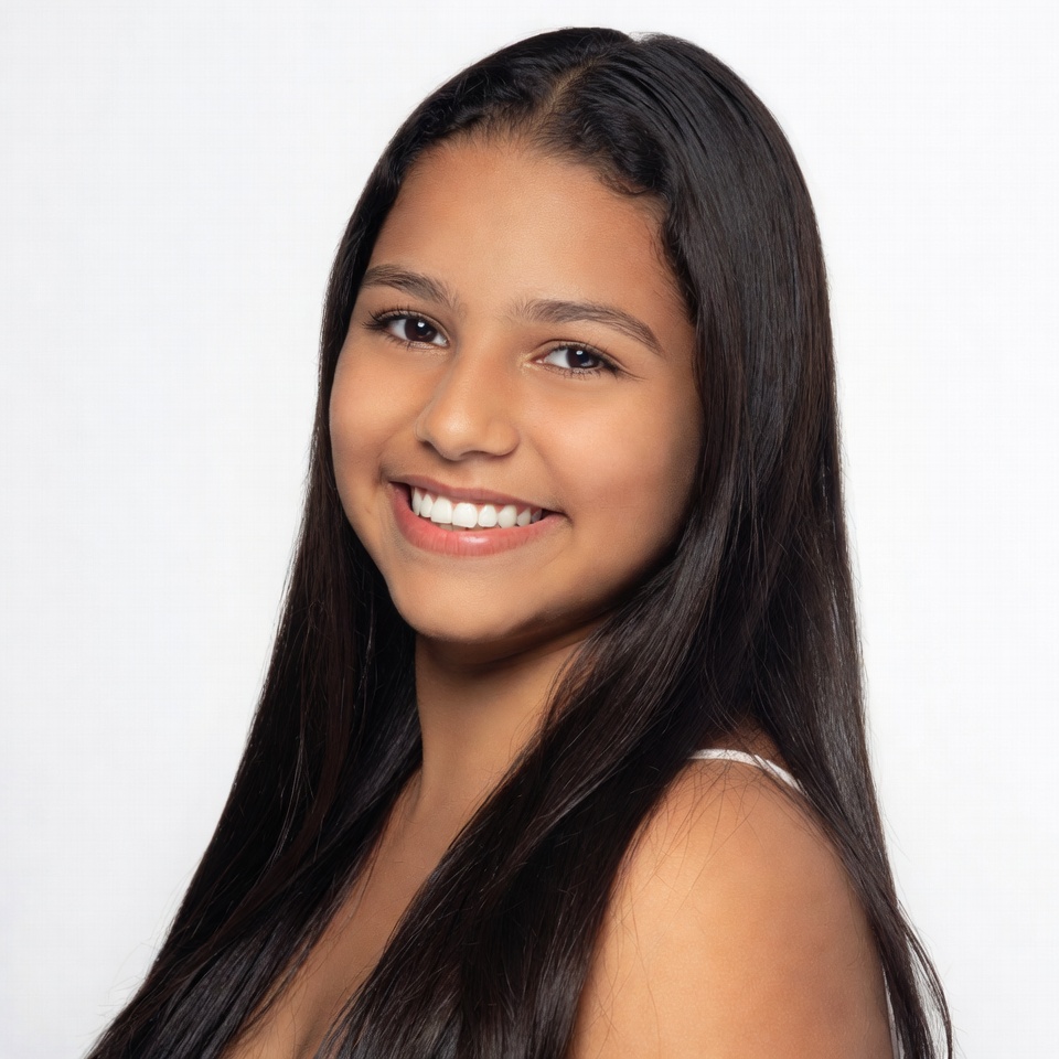 Smiling Latina teen girl portrait Smiling Latina teen girl portrait