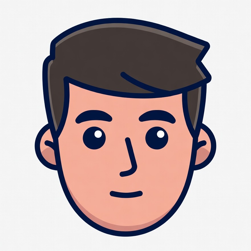 Cartoon man smiling face Cartoon man smiling face