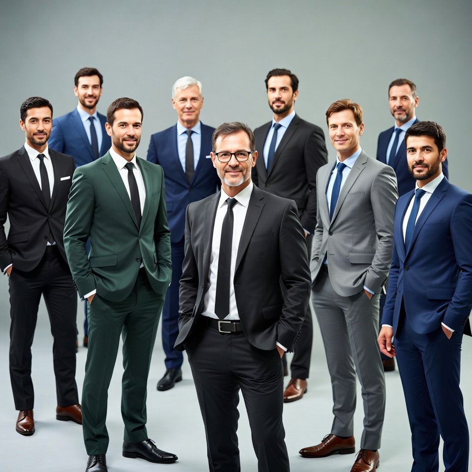 Group of business men in suits Group of business men in suits
