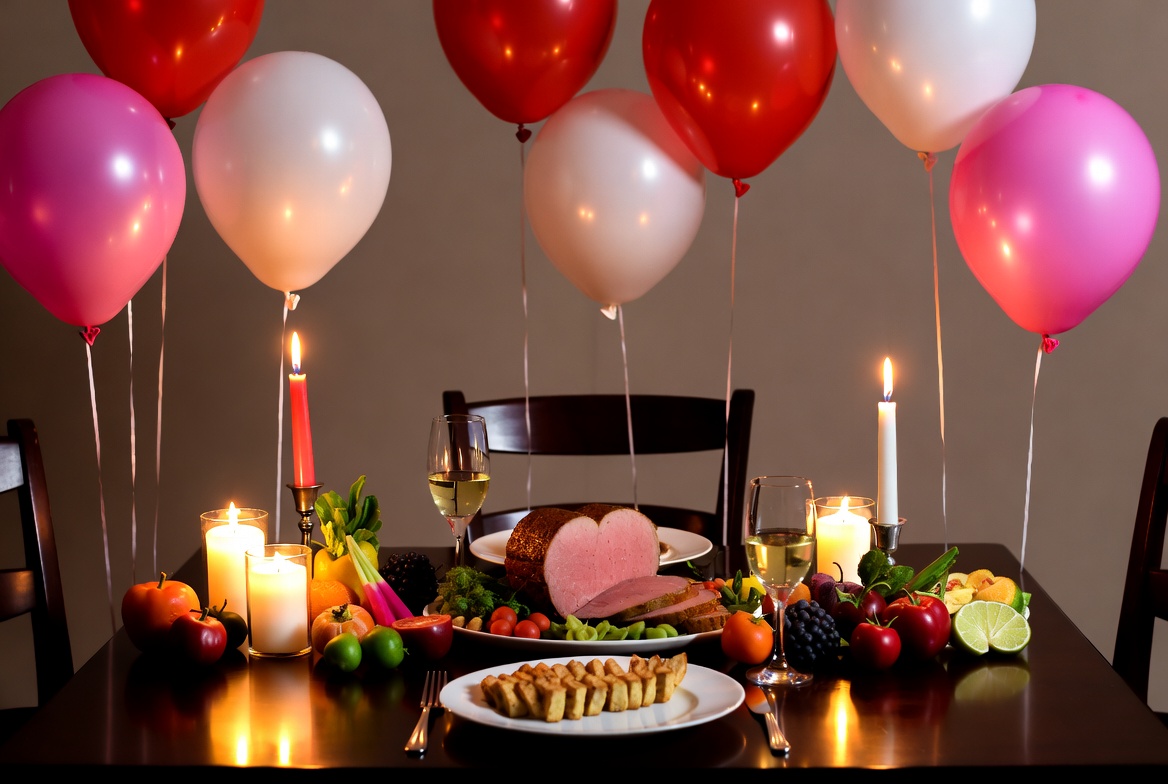 Romantic Valentine's Day Dinner Table Romantic Valentine's Day Dinner Table