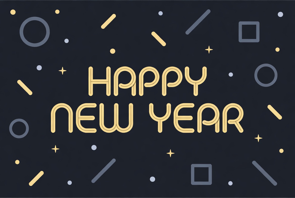 Happy New Year Illustration Happy New Year Illustration