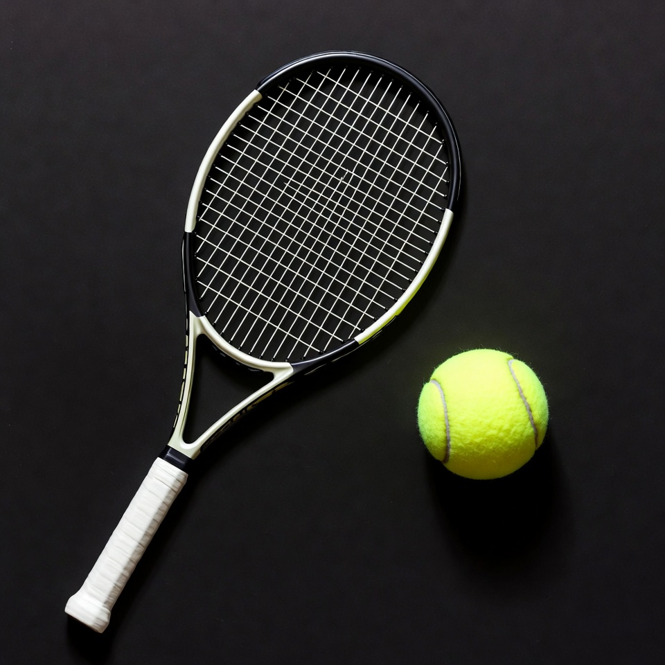 Tennis racket and ball Tennis racket and ball