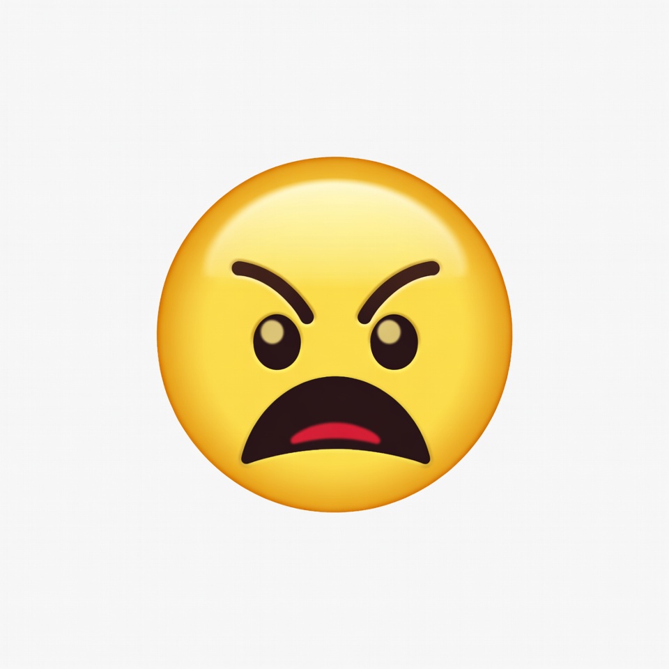 Angry Yellow Emoji Face Angry Yellow Emoji Face
