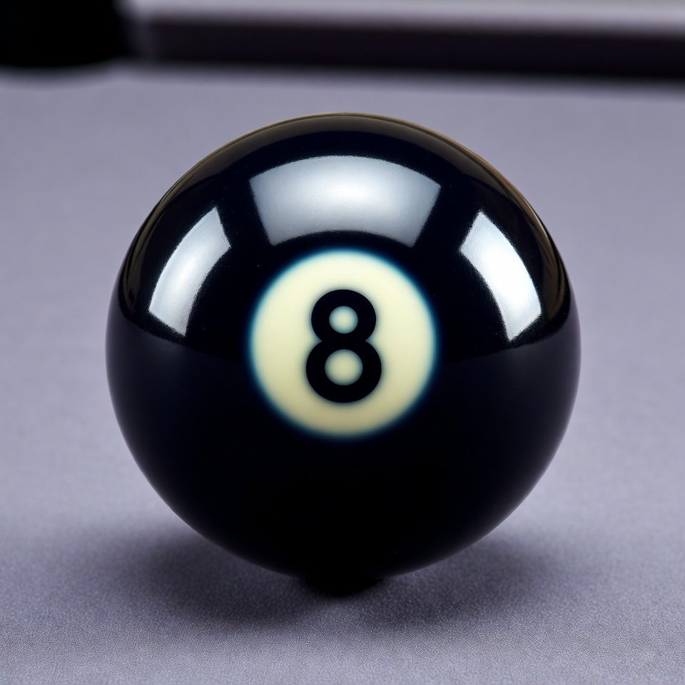 Black 8 Ball Pool Ball Black 8 Ball Pool Ball