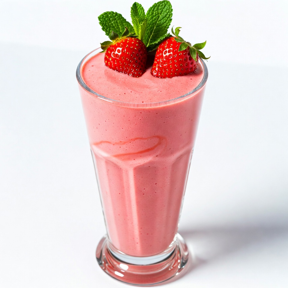 Strawberry Smoothie with Mint Strawberry Smoothie with Mint
