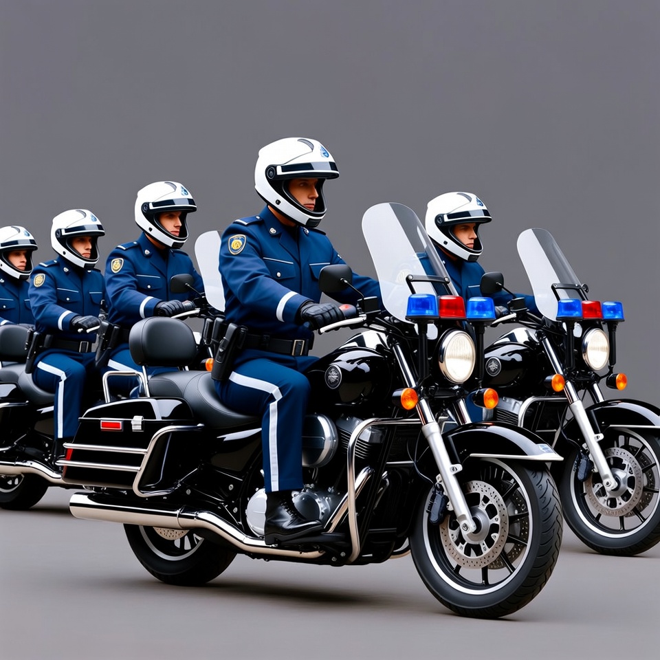 Police officers riding motorcycles Police officers riding motorcycles