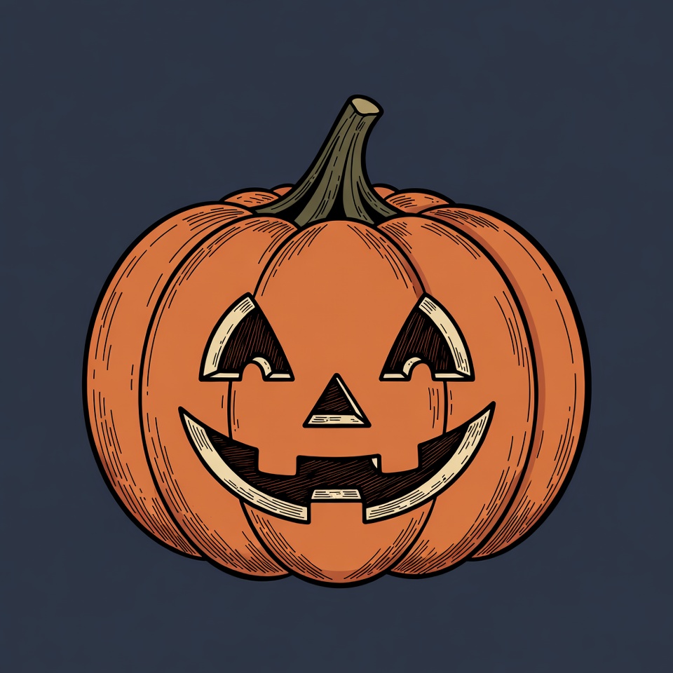 Jack-o'-lantern pumpkin illustration Jack-o'-lantern pumpkin illustration
