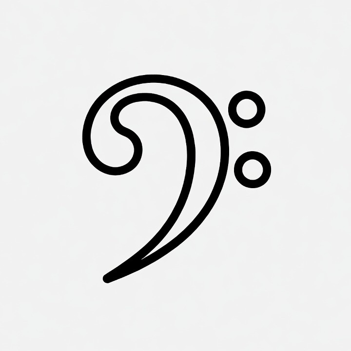 Bass Clef Icon Bass Clef Icon