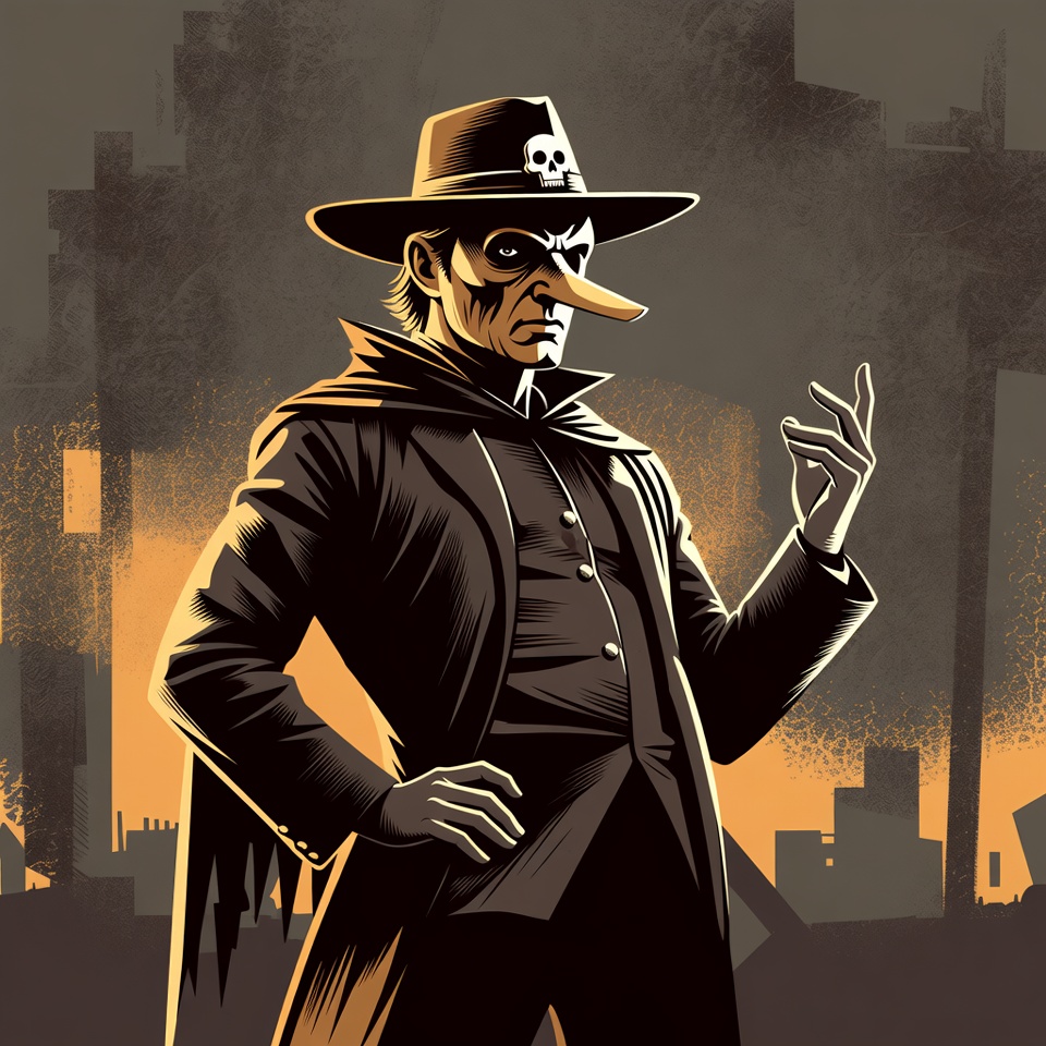 Phantom of the Opera Plague Doctor Illustration Phantom of the Opera Plague Doctor Illustration