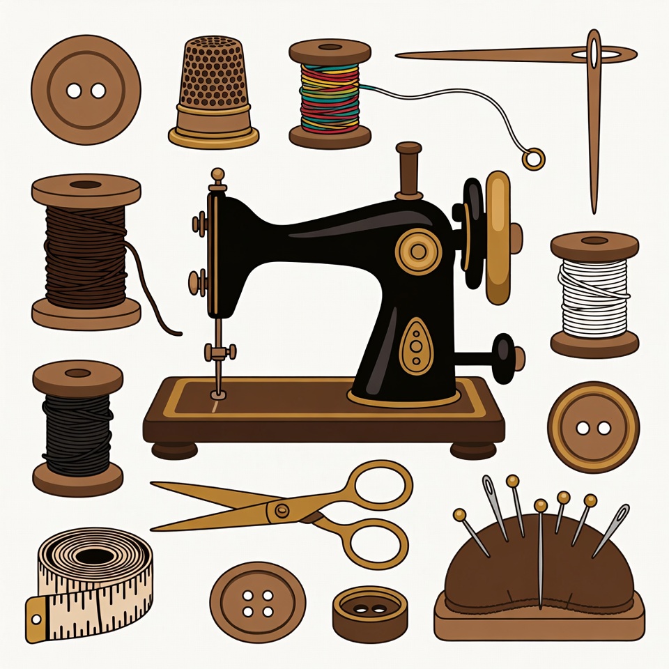 Sewing Tools Clipart Collection Sewing Tools Clipart Collection