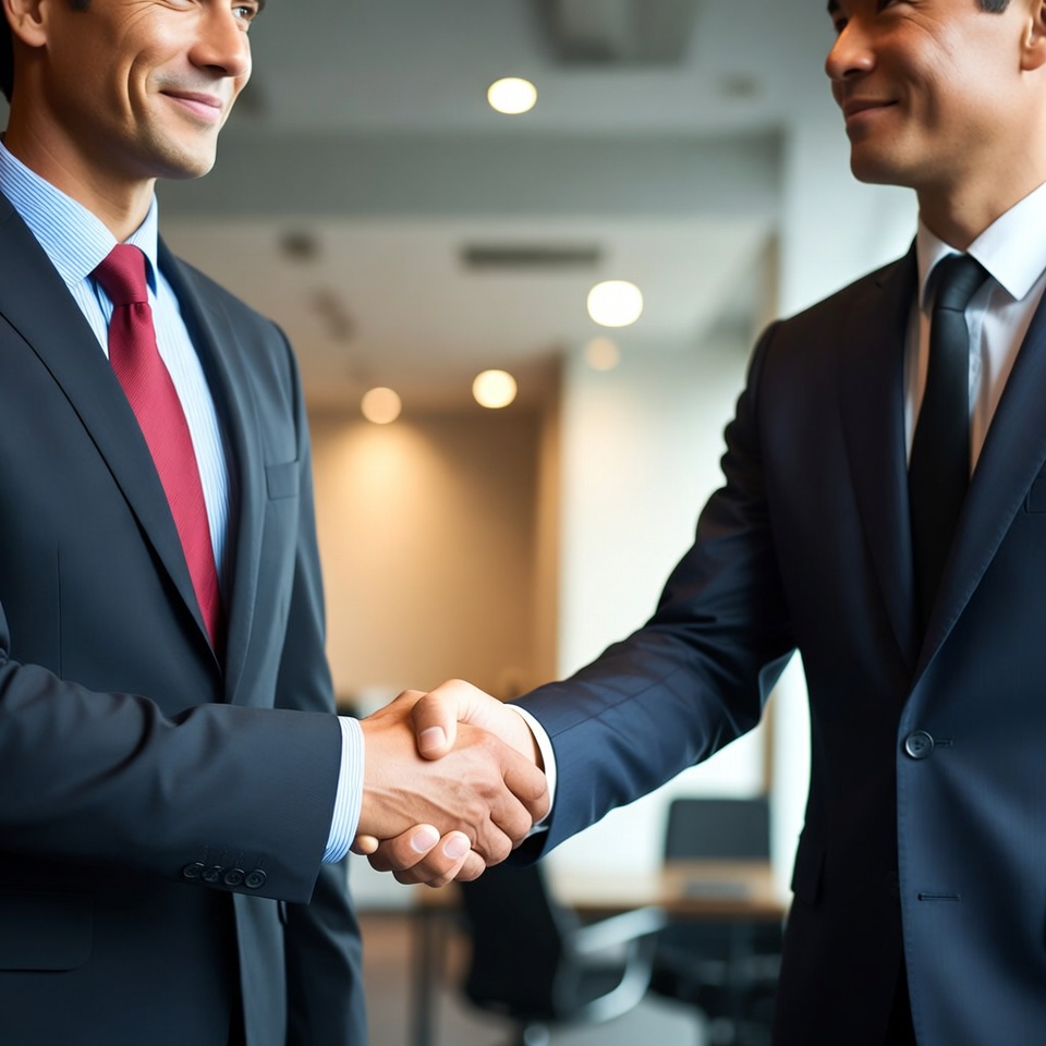 Two businessmen shaking hands Two businessmen shaking hands