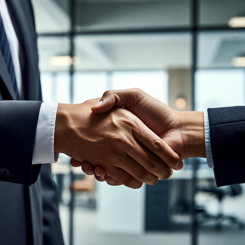 Two businessmen shaking hands Two businessmen shaking hands