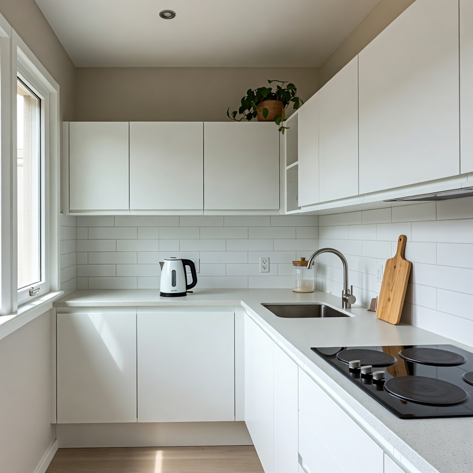 Modern White Kitchen Interior Modern White Kitchen Interior