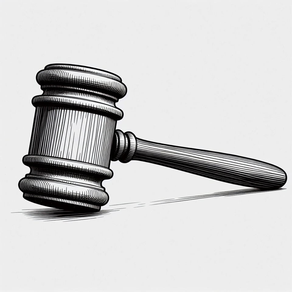Wooden Gavel Illustration Wooden Gavel Illustration