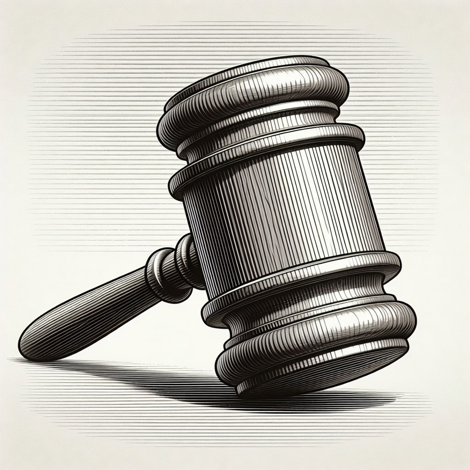 Wooden Gavel Illustration Wooden Gavel Illustration