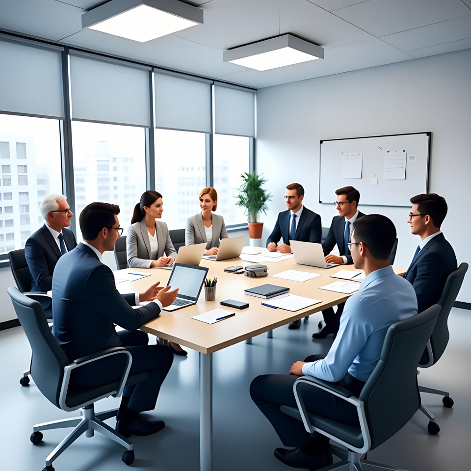 Business professionals in meeting room Business professionals in meeting room